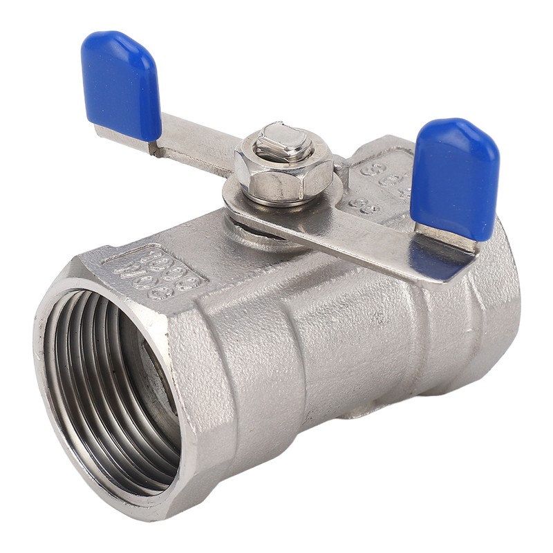 1in Full Port Ball Valve Stainless Steel Butterfly Shape Double