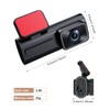 DWCQRTM Dash Camera, Front and Rear Camera, 1440P, Small Dash