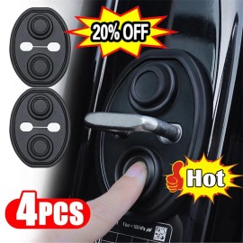 Unbranded 4PC Car Door Lock Protective Cover Silicone Shockproof Cushion Trim Accessories