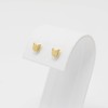 Aretes de Gato Gatito en Chapa de Oro de 22K