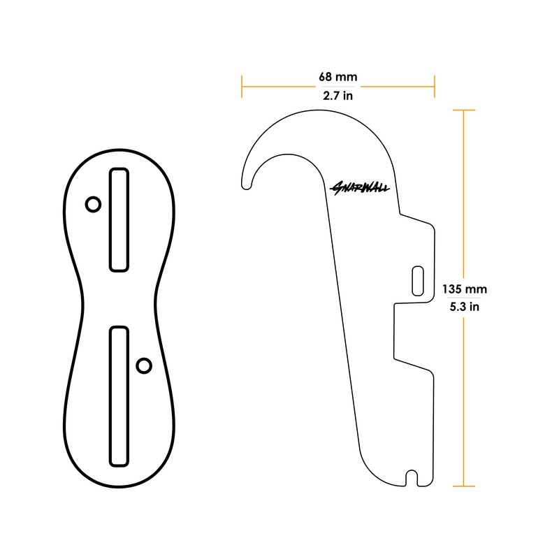 Shepps GNARWALL Concealed Acrylic Surfboard Wall Mount - For Shortboard,