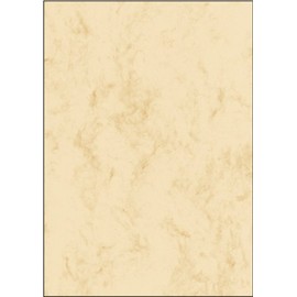 SIGEL DP191 Marbled Writing Paper, A4, 200 gsm double sided, beige, 25 sheets