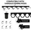 HITORHIKE Heavy Duty Fishing Rod Storage Rack, Wall/Ceiling Mount Vertical