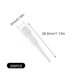 HUANR Pack of 200 Dart Tips, Soft, White Darts, Plastic Tips, Improve Your Dart Skills