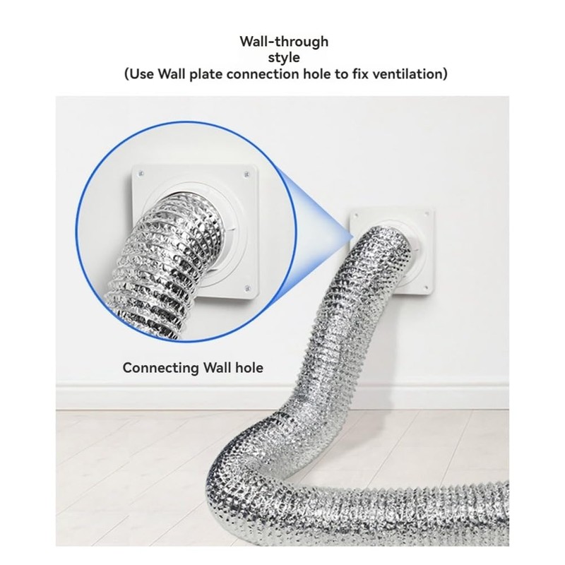 PRATYAHARA Dryer Vent Wall Plate with (4.8 Feet) Twist Lock