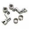 TCMT 22/25/32/35mm Chrome Highway Bar Footpegs Pegs Mount Fit For