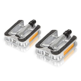 Bicycle Pedals Silver City Trekking with Reflectors Suitable for All Bike Types, Trekking Bike, E-Bike, Touring Bike, City Bike - Comfort Pedals