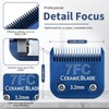 3-Pack 7FC Ceramic Pet Clipper Blades Compatible with Andis