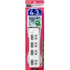 ELPA WLS-LU43EB(W) Tap Outlet Extension Cord with Switch, LED Top