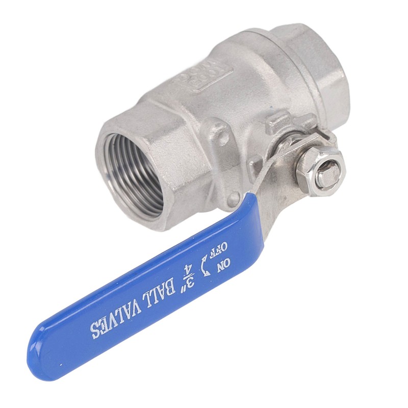 Full Port Ball Valve Stainless Steel Female Thread 3/4in 1000
