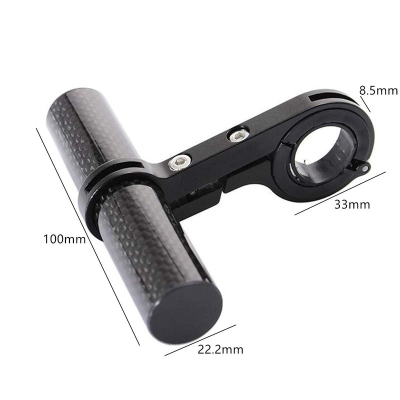 ETOPARS Bike Handlebar Extender Carbon Fiber Single Clamp Extension Mount