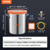 VEVOR 3 Gallon Vacuum Chamber, Upgraded Tempered Glass Lid Vacuum