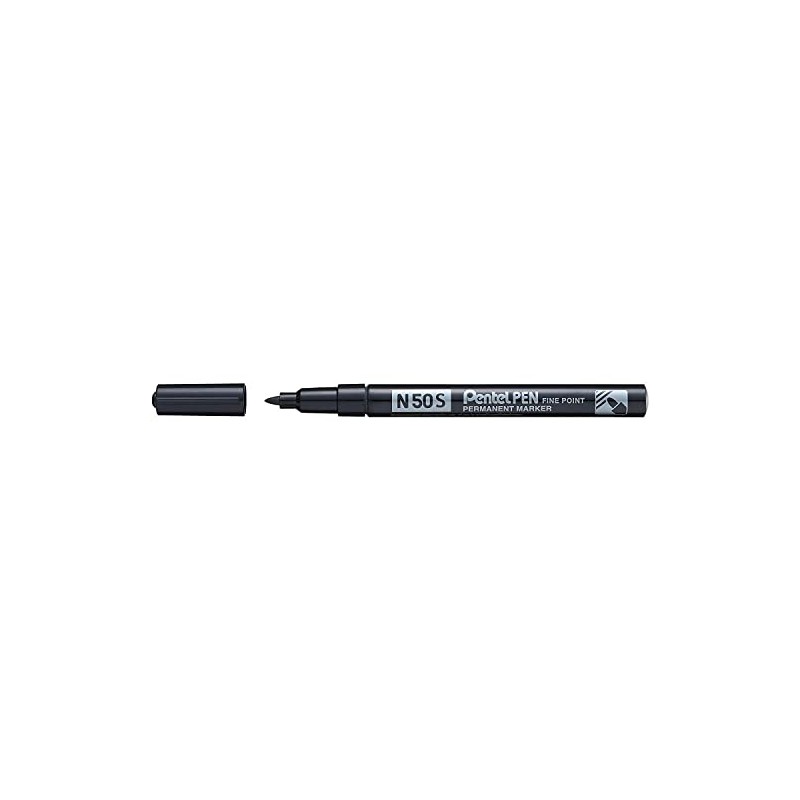 PENTEL Pack of 5 Permanent Markers N50S Aluminium Body with