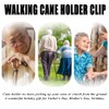 BAOZENP Walking Cane Holder Clip - Crutches Stick Bracket Attach