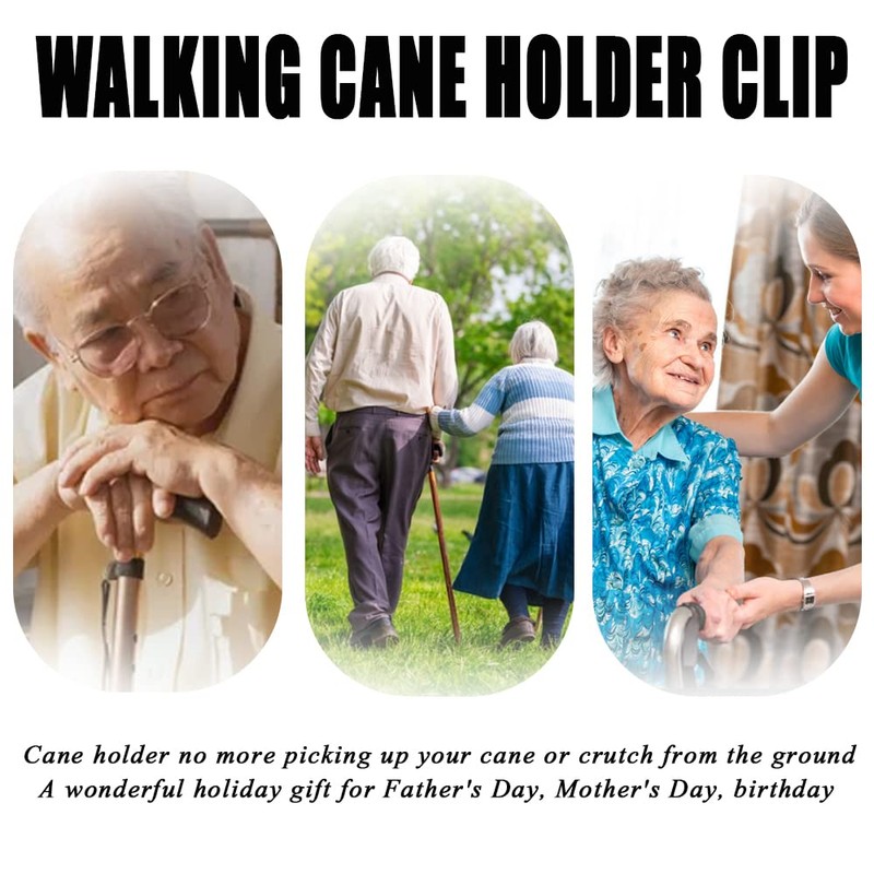 BAOZENP Walking Cane Holder Clip - Crutches Stick Bracket Attach