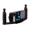 UNDERWATER CAMERA HOUSING TRAY AND HANDLES WITH 1-INCH BALL JOINT