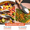 Full Circle 2-in-1 Cooking Tongs, 9-Inch – Dual-Sided Silicone &