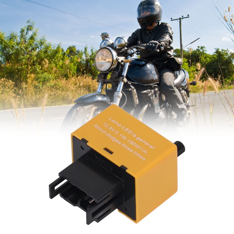 Electronic LED Flasher Relay 8 Pin Adjustable Frequency ABS Flasher