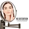 OVENTE 7" Wall Mounted Makeup Mirror with 1X/7X Magnification, Double