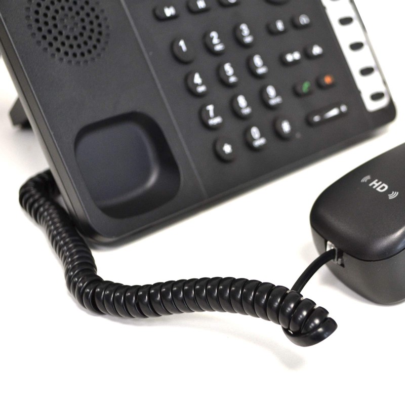 kenable Telephone Handset Coiled RJ10 Plug to RJ10 Plug Cable