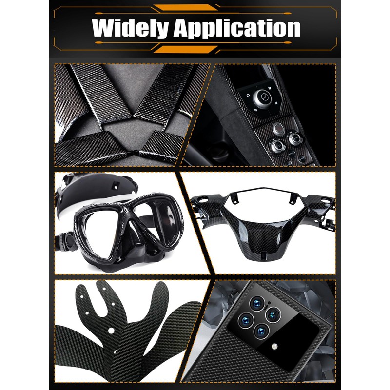Kalolary Carbon Fiber Board, 3K Real Carbon Fiber Sheets, 0.5mm-5mm