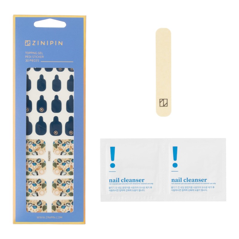 ZINIPIN FA00260 Foot Nail Seal Navy Stone