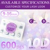 Lash Extension WAWITO 10D Premade Fans Eyelash Extensions 600pcs Pre
