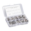 70Pcs Single Ear Hose Clamp Kit Stainless Steel Stepless 9