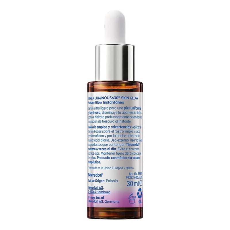 Nivea Serum Skin Glow Instantáneo 30ml Todo Tipo De Piel