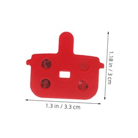 Sosoport 4 Pair Bicycle Brake Pads Electric Bike Parts E Bike Brake Pads Metal