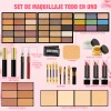 Traje De Maquillaje Femenino 132 Piezas Y Estuche