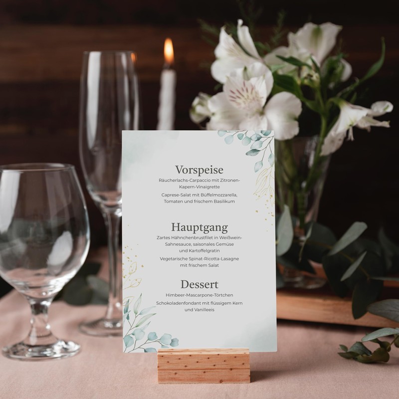15 Blank Menu Cards for Menus and Drinks Cards for
