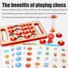Children Wooden Memory Matching Game with Double Sided Cards Interactive