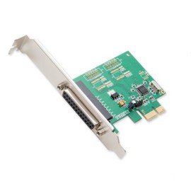 Syba 1 Port DB25 Parallel PCIe x1 Expansion Card WCH382l chipset IEEE1284 SI-PEX10010, Green