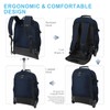 SWICKY RICOOI Backpack with wheels,rolling backpack with 2 Packing Cubes,compression