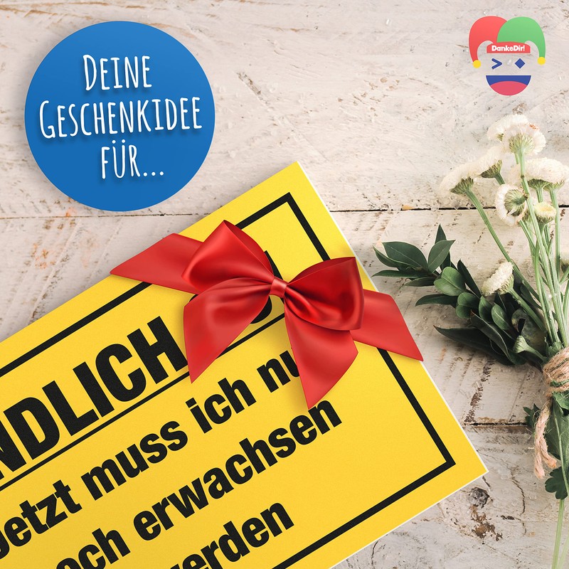 DankeDir! Endlich 60 Jahre Schild - Geschenk 60. Geburtstag bester