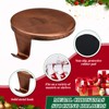 Dcocdeely 6 Pack Round Christmas Stocking Holders Weighted Metal Stockings