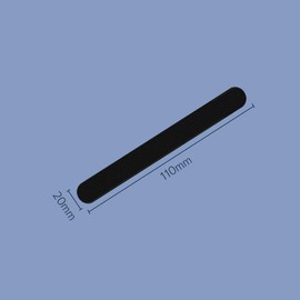 lulubelle Hat Size Adjustment Tape, Set of 15, Black, White, 0.2 inches (5 mm), EVA Material (White Set of 15)