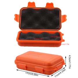 ZJchao caja de herramientas pequeña, Caja Impermeable Caja de Almacenamiento en seco, a Prueba de choques, Plástico al Aire Libre Caja a Prueba de choques a Prueba de Golpes Contenedor de Caja