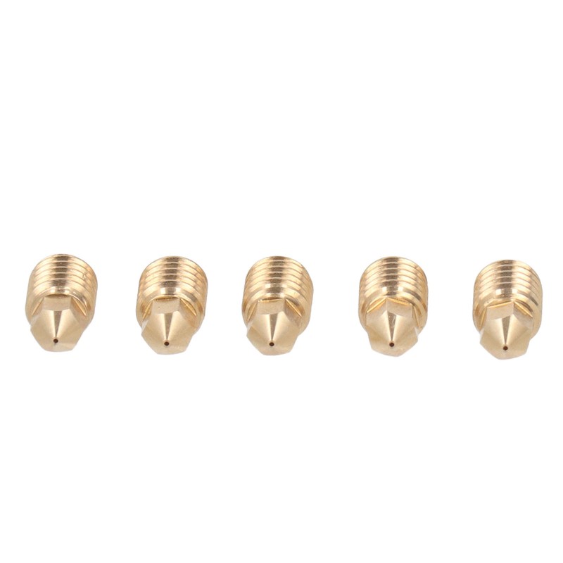 5Pcs 3D Printer Brass Nozzles Tight Connection Heat Resistant 500℃