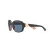 Costa Del Mar Women's Gannet Polarized Rectangular Sunglasses, Shiny Black