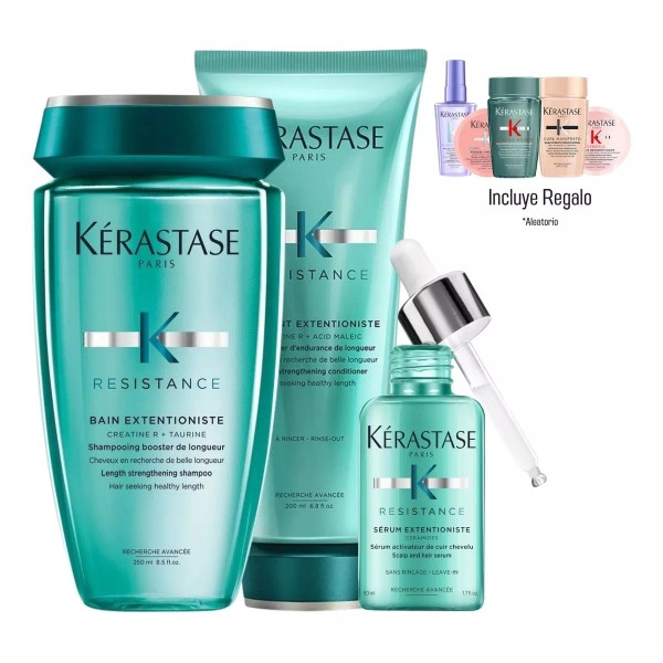 Kérastase Kit Kerastase Extentioniste Shampoo + Acondicionador + Serum