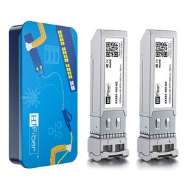 2 Pack for Ubiquiti Unifi UF-MM-10G, 10GBASE-SR SFP+ Transceiver, 10G SFP+ to LC Multimode Fiber Module Also Compatible with Cisco SFP-10G-SR, Mikrotik S+85DLC03D, Meraki, Netgear, D-Link and More