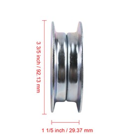 Congparts GY22172 GY20067 Idler Pulley 2PCS Compatible with John Deere Lawn Tractor D100 D105 D110 D120 D125 D130 D140 D150 D155 D160 L100 L110 L120 L130 E Series LA Series S Series X Series Decks