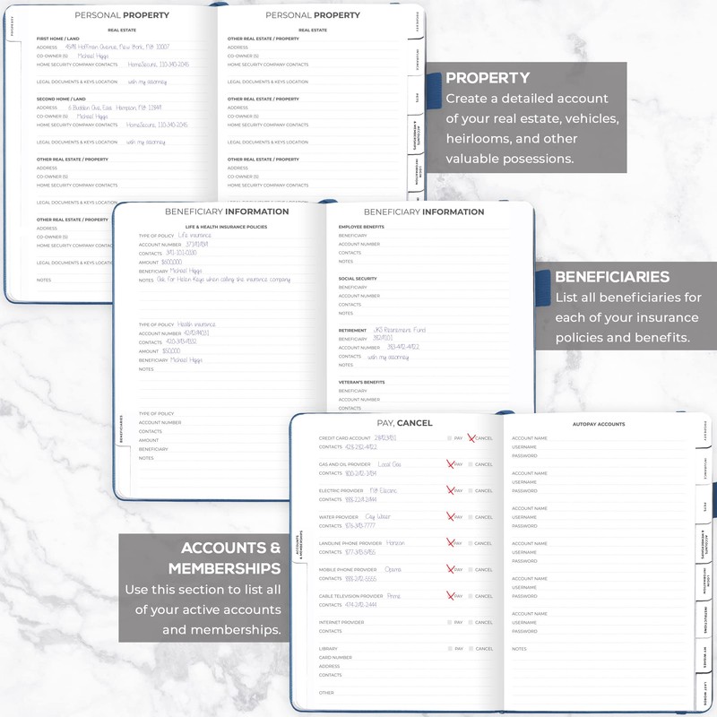 Clever Fox End of Life Planner – Final Arrangements Organizer