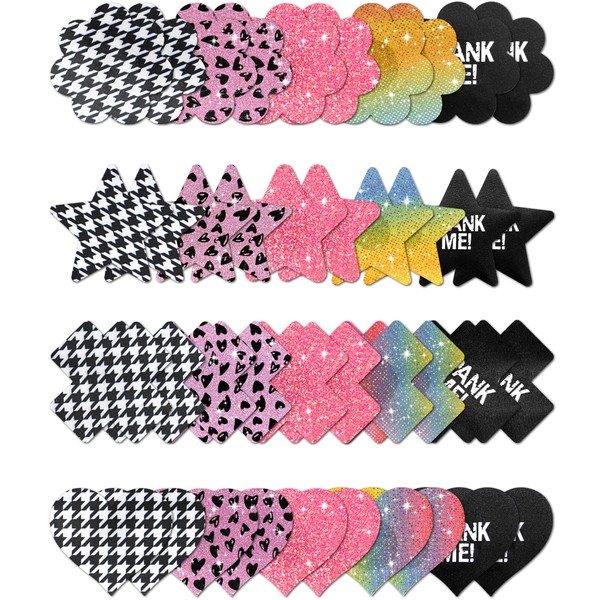 Yio Toik Nipple Covers For Women Sparkle Disposable For Raves
