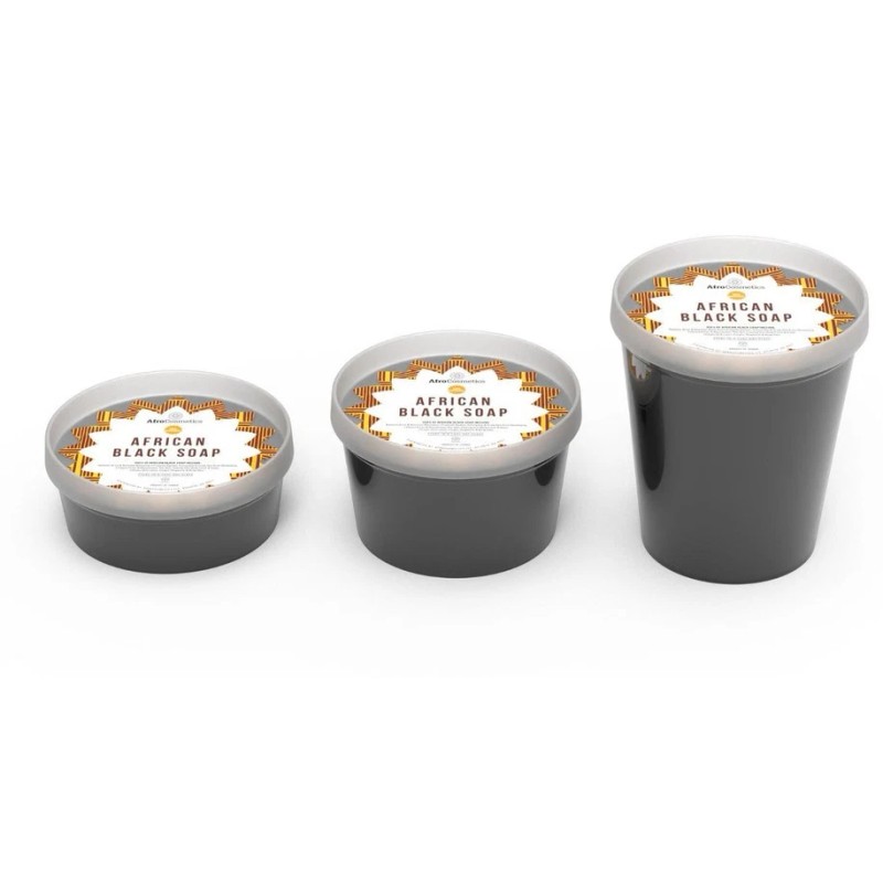 Pasta de jabón negro africano crudo orgánico puro para cuerpo
