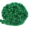DIYASY 6M Green Christmas Chunky Tinsel Garland Decorations for Christmas