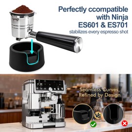 Portafilter Holder for Ninja Luxe Cafe Pro Es601 & Es701, Tamper Base Compatible Ninja Espresso Machine (Black)