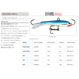 Rapala JGR2#CHB Jigging Wrap, 0.8 inch (2 cm), 0.2 oz (4 g), Chrome Blue